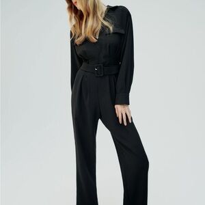 Zara Belted Long Jumpsuit